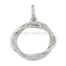 Pure Silver Jewelry, Brass Jewellery, Circle Pendant (KP3034)